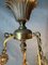 Lámpara de araña vintage de latón, años 30, Imagen 4