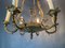 Lampadario vintage in ottone, anni '30, Immagine 6