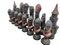 Medieval Style Chess Set in Cast Clay, Set of 33 5