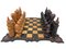 Juego de ajedrez estilo medieval de arcilla fundida. Juego de 33, Imagen 3