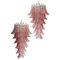 Italian Felci Murano Glass Spiral Chandeliers, 1990s, Set of 2 1