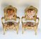 French Art Nouveau Gilt Salon Chairs, 1920s, Set of 2, Image 3