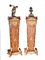 French Empire Inlaid Pedestals, Set of 2 1