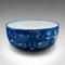 Antique English Victorian Decorative Fruit Bowl in Ceramic with Willow Pattern, 1900 2