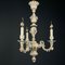 Vintage Capodimonte Porcelain 3-Arm Chandelier, Italy, 1940s, Image 10