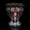 Antique Continental Ruby Glass Pedestal Bowl, 1920s, Image 3