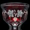 Antique Continental Ruby Glass Pedestal Bowl, 1920s 8