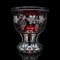 Antique Continental Ruby Glass Pedestal Bowl, 1920s 1