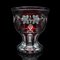 Antique Continental Ruby Glass Pedestal Bowl, 1920s 2