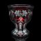 Antique Continental Ruby Glass Pedestal Bowl, 1920s, Image 2