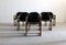 Black Dialogo Dining Chairs by Tobia & Afra Scarpa for B&B Italia / C&B Italia, 1973, Set of 6 3