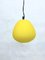 Lemon Yellow Pendant Lamp in Glass from Demajo, Italy, 1980s 2