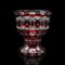 Antique Continental Decorative Pedestal Bowl in Red Glass, 1920, Image 4