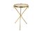 Italian Marble & Brass Occasional Table by J. Brizzi, 1950s 1