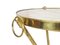 Italian Marble & Brass Occasional Table by J. Brizzi, 1950s 5
