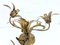 Hollywood Regency Wall Lamp with Three Flame Floral Design, 1980s, Image 4