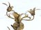 Hollywood Regency Wandlampe mit dreiflammigem Blumenmuster, 1980er 4
