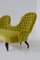 Italian Loveseat Sofa in Yellow Velvet by Renzo Zavanella, 1950 7