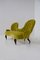 Italian Loveseat Sofa in Yellow Velvet by Renzo Zavanella, 1950 10