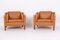 Danish Leather Armchairs, 1970s, Set of 2 1