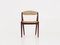 Danish Teak Chairs from Kai Kristiansen, 1970s, Set of 4, Image 4