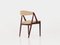 Danish Teak Chairs from Kai Kristiansen, 1970s, Set of 4, Image 8