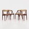 Danish Teak Chairs from Kai Kristiansen, 1970s, Set of 4 3