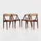 Danish Teak Chairs from Kai Kristiansen, 1970s, Set of 4, Image 3