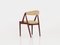 Danish Teak Chairs from Kai Kristiansen, 1970s, Set of 4, Image 7