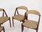 Danish Teak Chairs from Kai Kristiansen, 1970s, Set of 4 16
