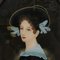 Reverse Painted Portrait of an Edwardian Lady on Glass, 1890s 4