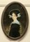 Reverse Painted Portrait of an Edwardian Lady on Glass, 1890s 1