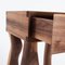 Foot Walnut Side Table with Drawer by Project 213A 11