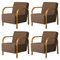 Kvadrat/Hallingdal & Fiord Arch Lounge Chairs by Mazo Design, Set of 4 2