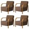 Kvadrat/Hallingdal & Fiord Arch Lounge Chairs by Mazo Design, Set of 4 1