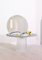 Bent Dining Table in White Transparent from Pulpo 8