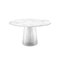 Mesa de comedor curvada en blanco transparente de Pulpo, Imagen 2