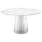Bent Dining Table in White Transparent from Pulpo 1