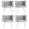 Grey Marshmallow Dining Chairs by Royal Stranger, Set of 4 1