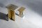 KEP T-Table in Brass and Marble by Noro Khachatryan 11