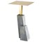 KEP T-Table in Brass and Marble by Noro Khachatryan, Image 1