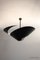 Lámpara de techo con seis brazos giratorios en blanco y negro de Serge Mouille, Imagen 7