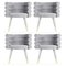 Grey Marshmallow Dining Chairs by Royal Stranger, Set of 4 2
