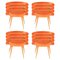 Chaises de Salle à Manger Marshmallow Orange par Royal Stranger, Set de 4 1