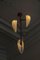 Hand-Sculpted Cast Bronze Hanging Lamp by William Guillon 18