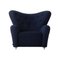 Blue Hallingdal the Tired Man Lounge Chair by Lassen 2