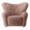 Sahara Sheepskin the Tired Man Lounge Chair by Lassen 1