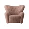 Sahara Sheepskin the Tired Man Lounge Chair by Lassen, Image 2