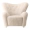 Moonlight Sheepskin the Tired Man Lounge Chair by Lassen 1