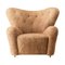 Honey Sheepskin the Tired Man Lounge Chair by Lassen, Image 1